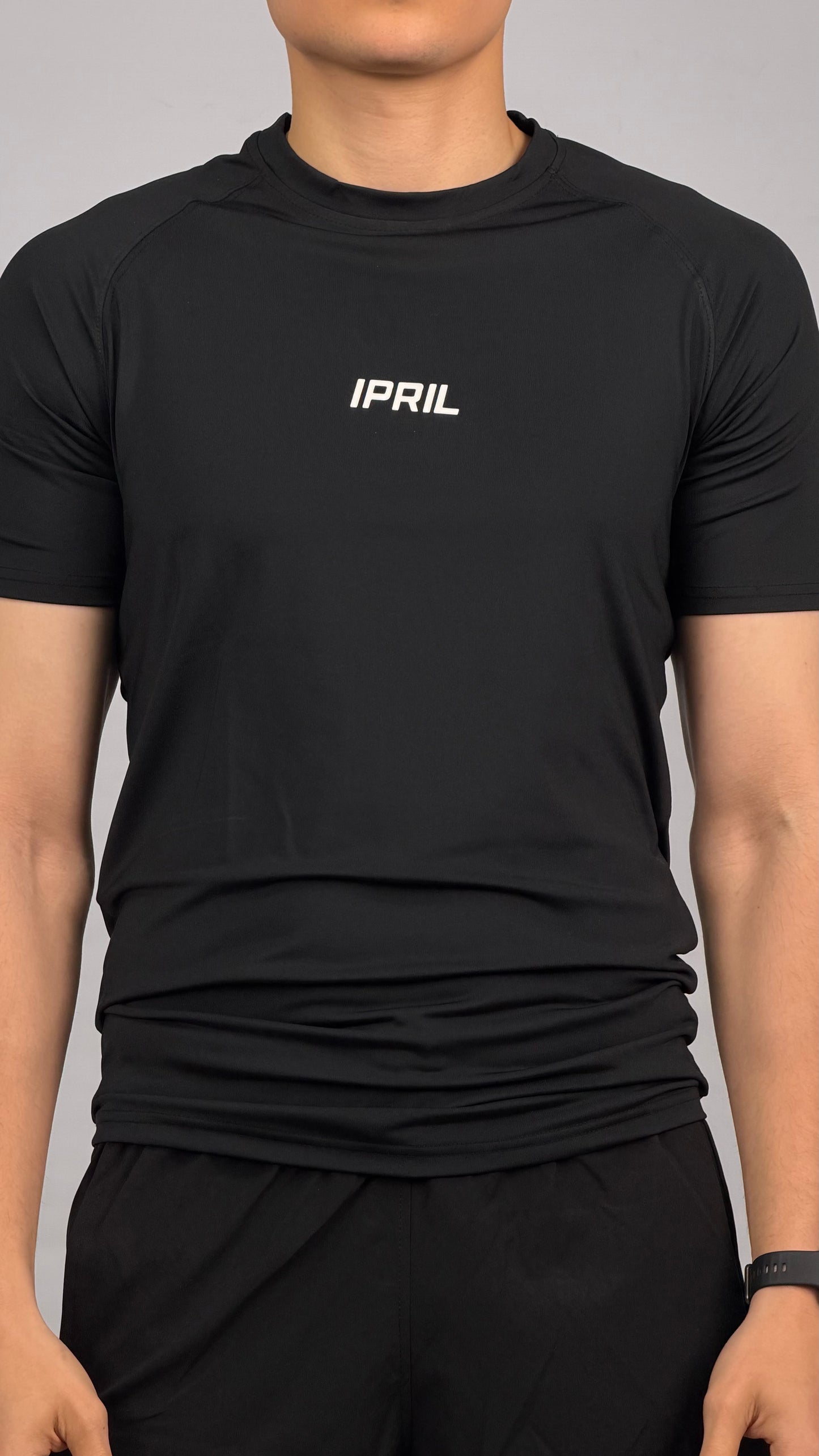 Black compression shirt