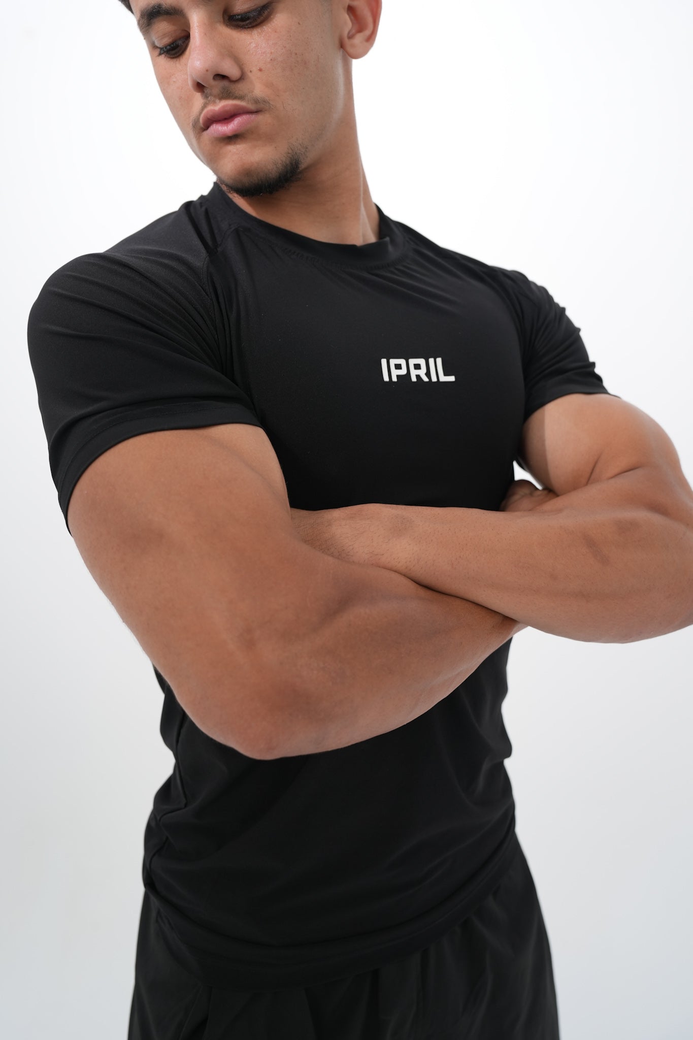 Black slim fit T-shirt