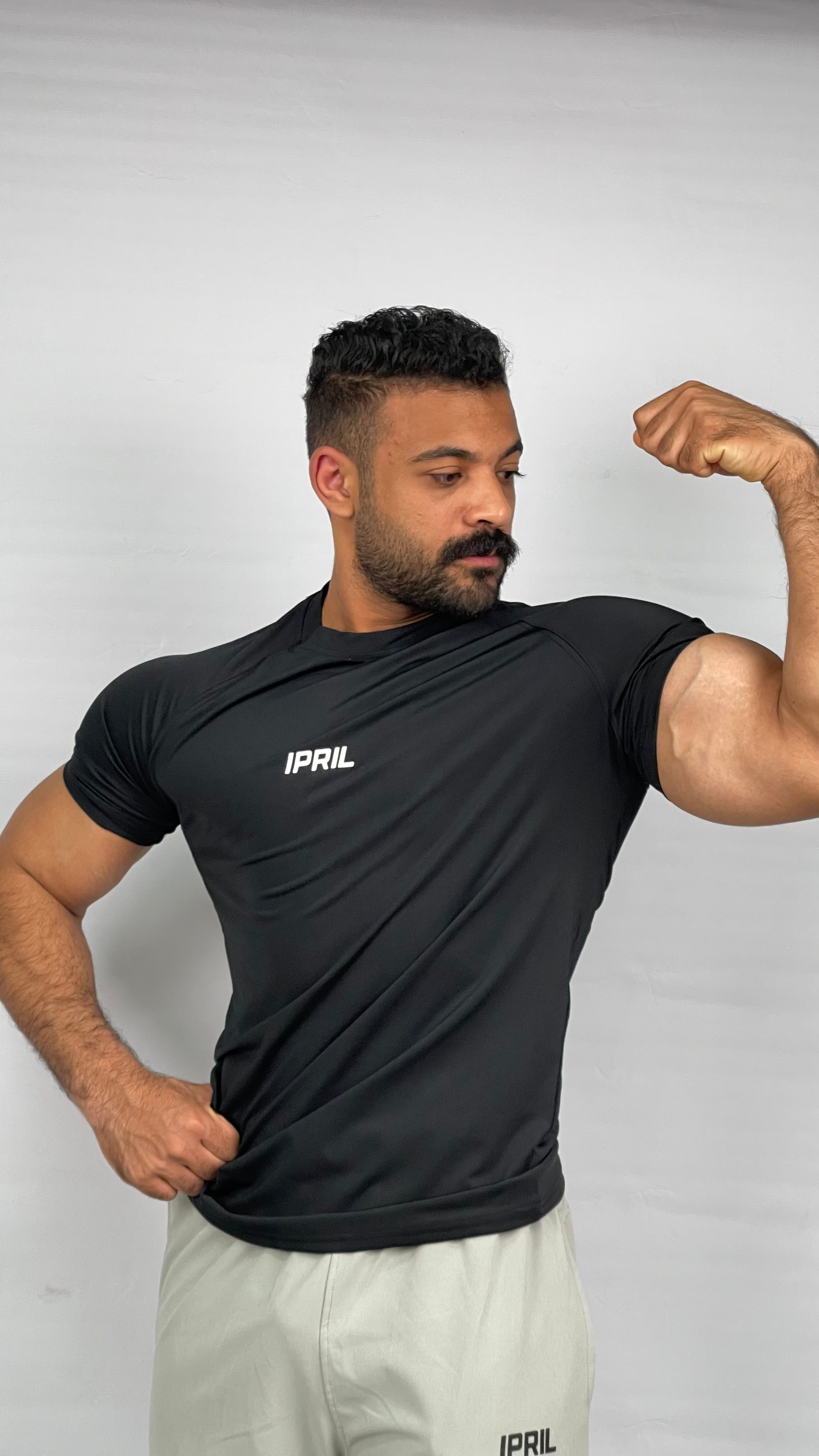 Black slim fit T-shirt