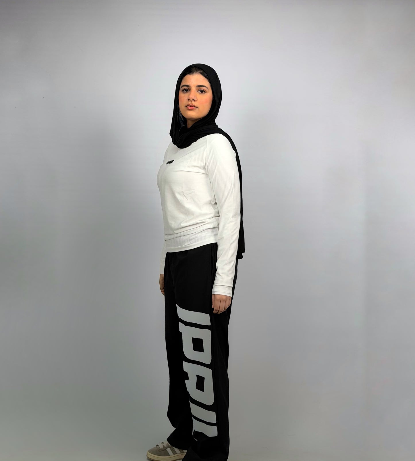 White compression shirt