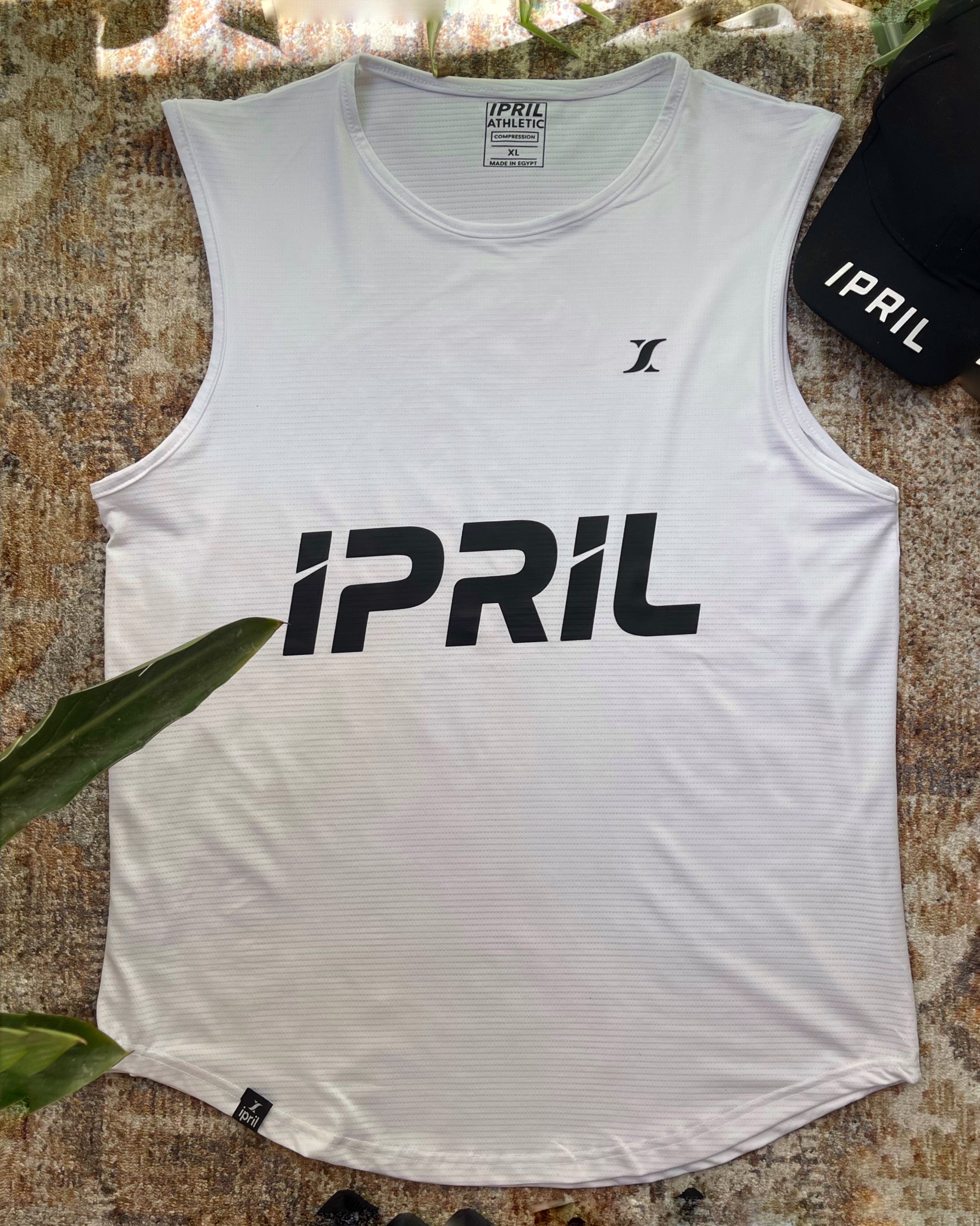 White Running Singlet