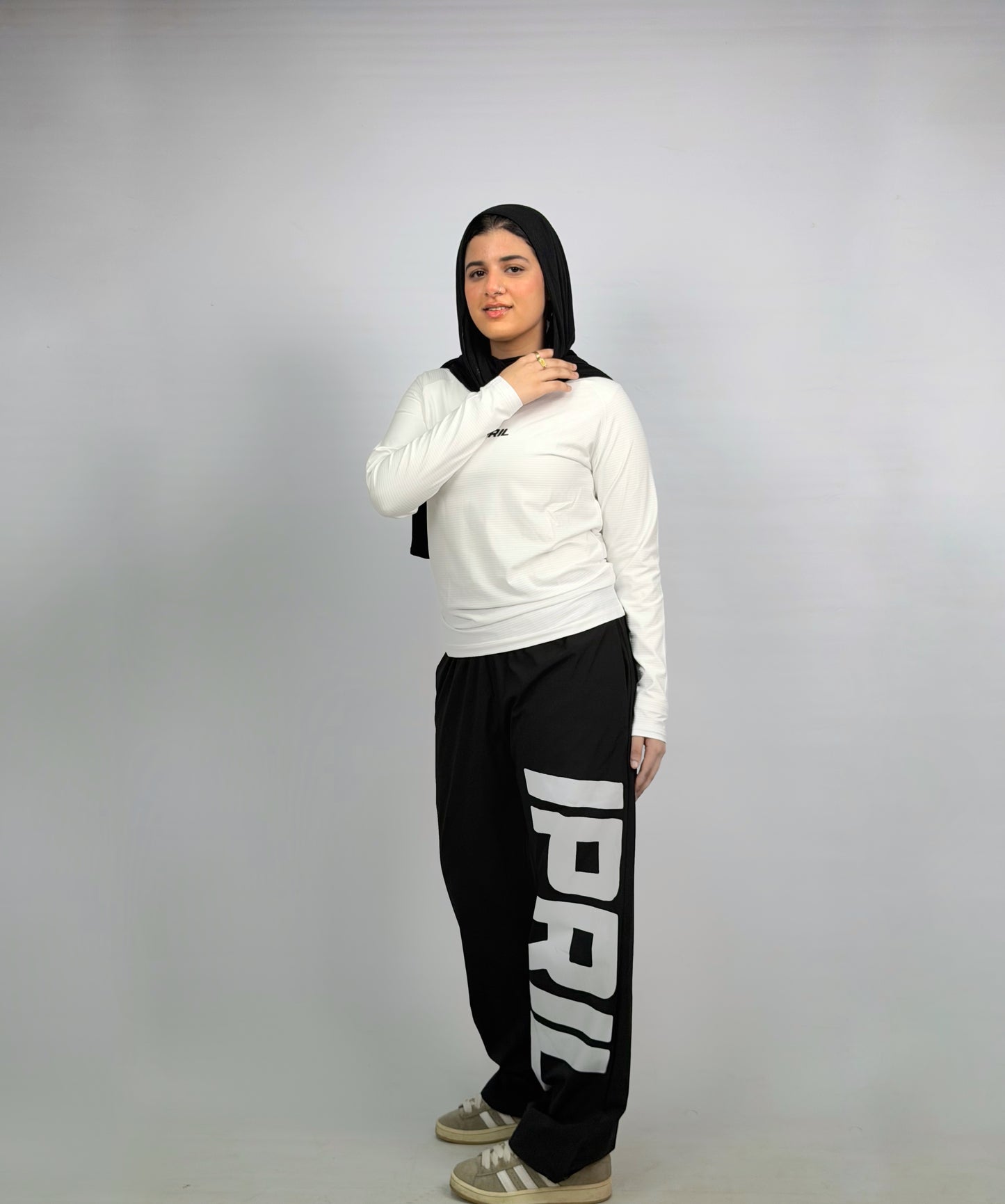 White compression shirt
